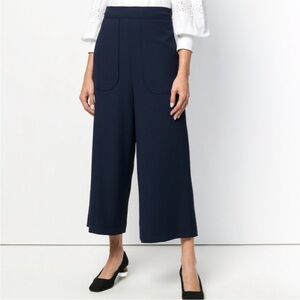 See By Chloe Navy Wide Leg Pants